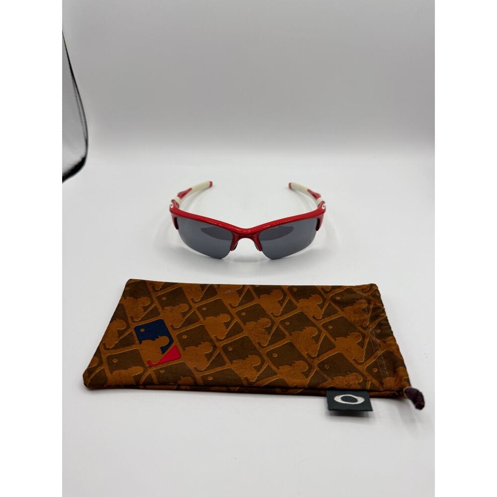 Oakley MLB Los Angeles Angels Red/White Half Jacket 2.0 Sunglasses OO9154-40